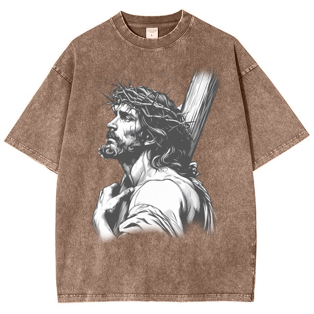 "Humility and obedience - Jesus' example Snowflake Vintage Washed T-Shirt