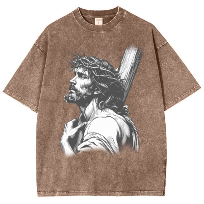 "Humility and obedience - Jesus' example Snowflake Vintage Washed T-Shirt