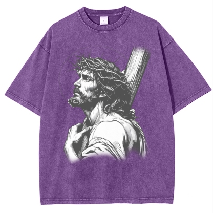 "Humility and obedience - Jesus' example Snowflake Vintage Washed T-Shirt