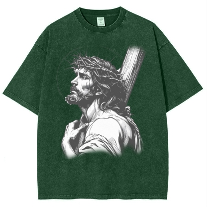 "Humility and obedience - Jesus' example Snowflake Vintage Washed T-Shirt