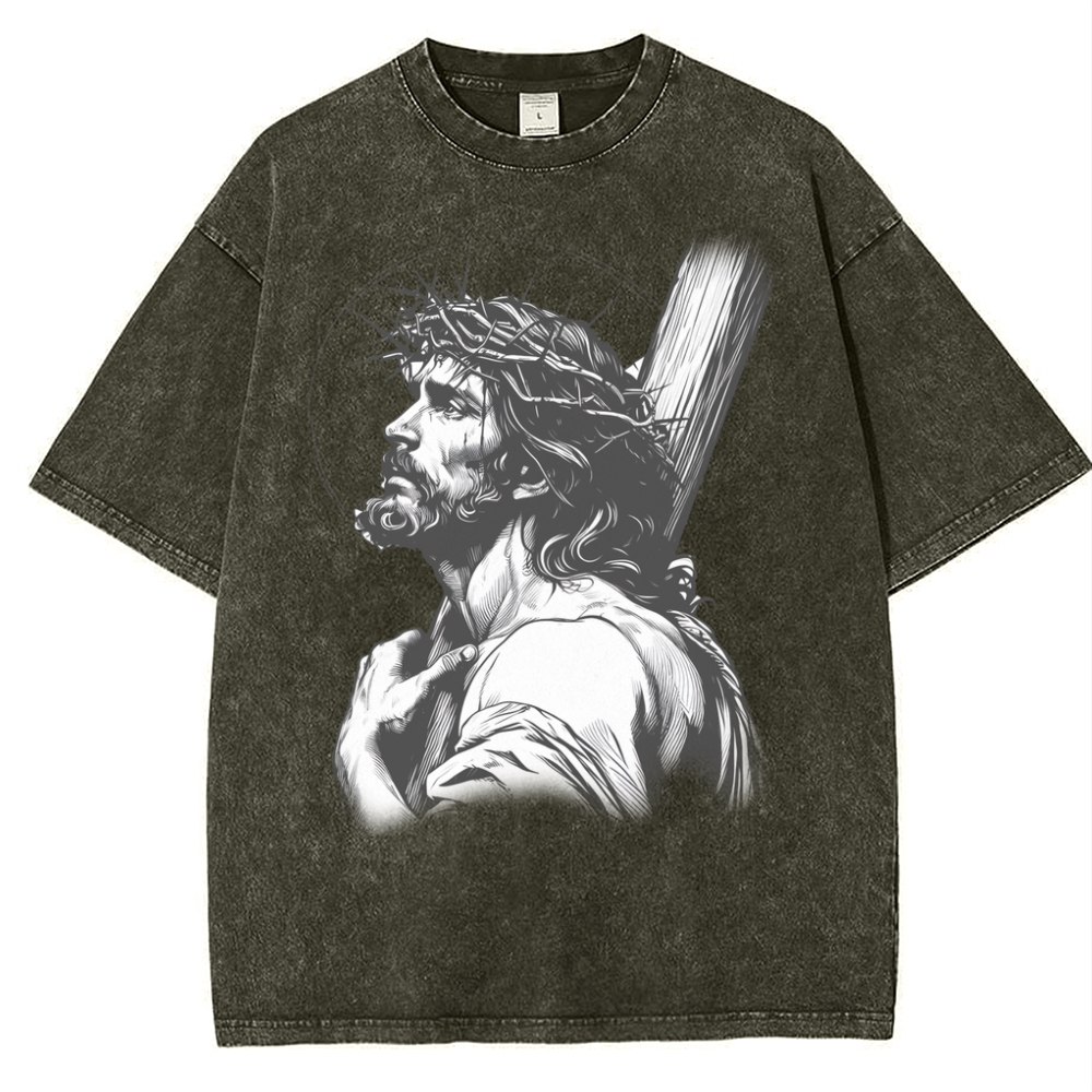 "Humility and obedience - Jesus' example Snowflake Vintage Washed T-Shirt