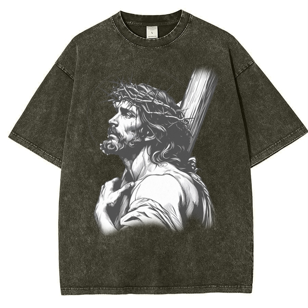 "Humility and obedience - Jesus' example Snowflake Vintage Washed T-Shirt