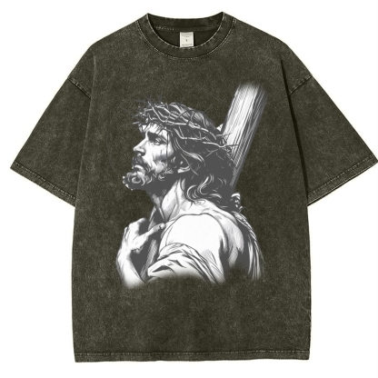 "Humility and obedience - Jesus' example Snowflake Vintage Washed T-Shirt