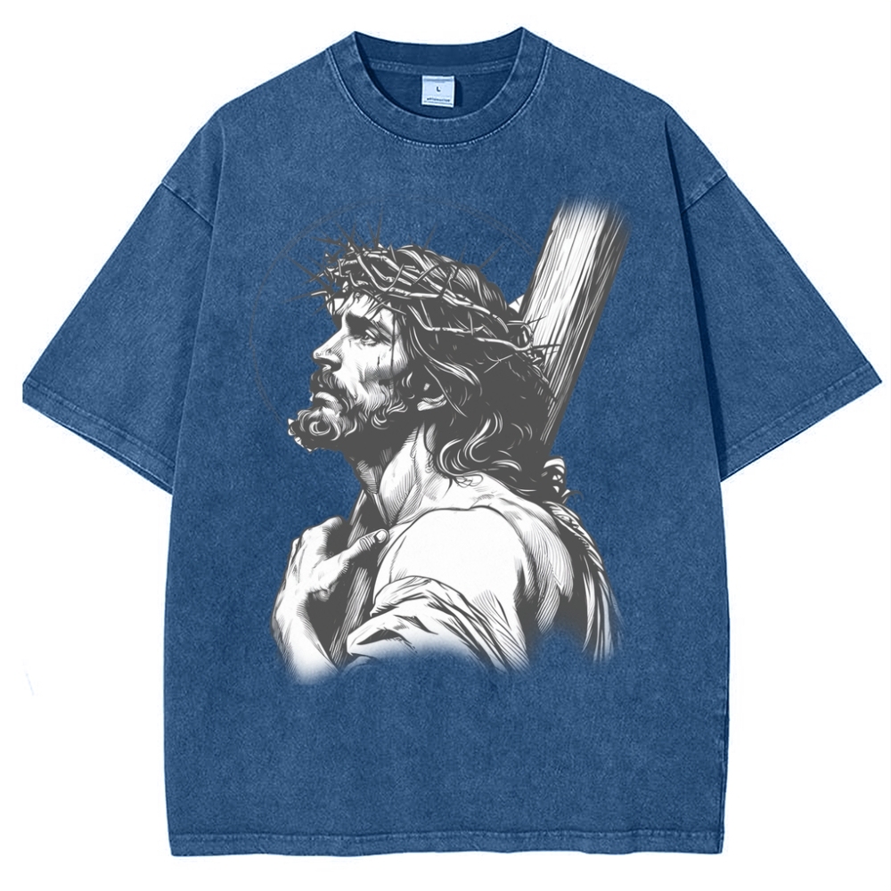 "Humility and obedience - Jesus' example Snowflake Vintage Washed T-Shirt