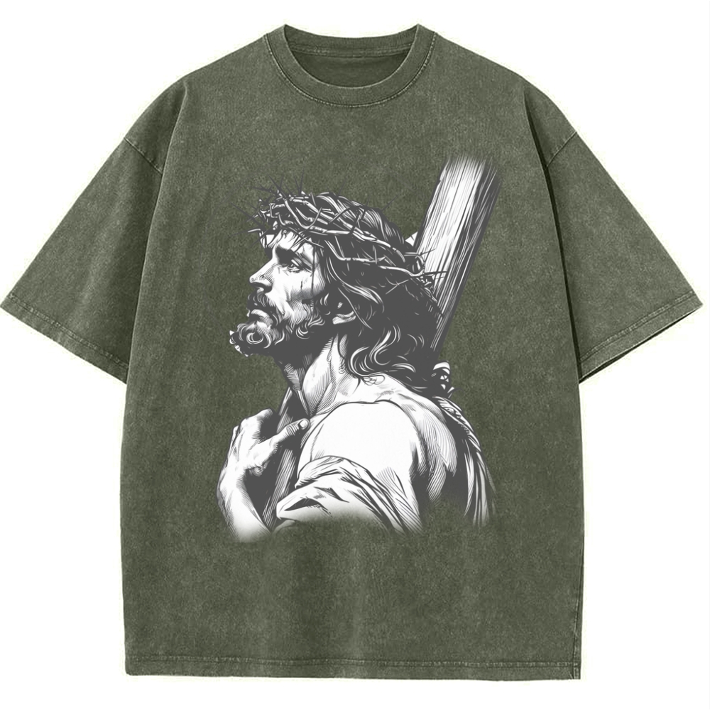 "Humility and obedience - Jesus' example Snowflake Vintage Washed T-Shirt