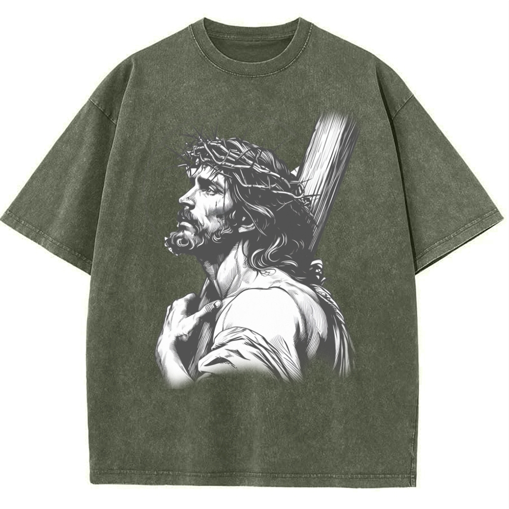 "Humility and obedience - Jesus' example Snowflake Vintage Washed T-Shirt