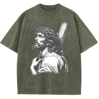 "Humility and obedience - Jesus' example Snowflake Vintage Washed T-Shirt