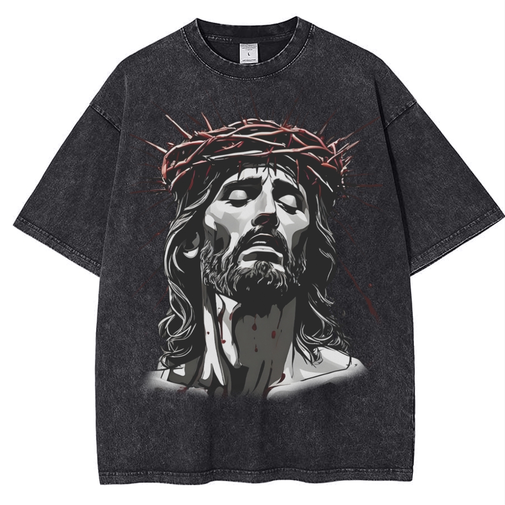 The Way of Forgiveness - Jesus' Guidance Snowflake Vintage Washed T-Shirt