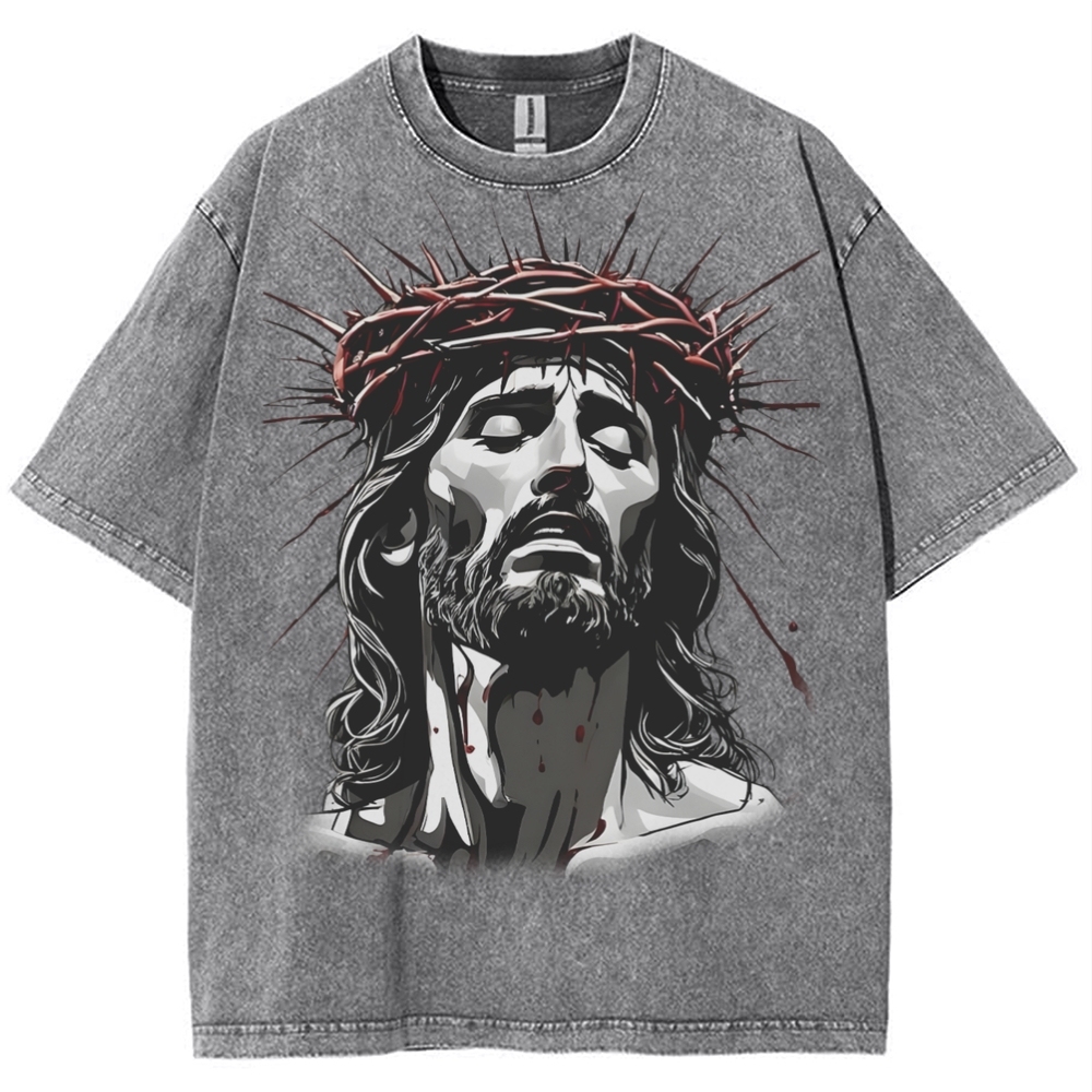 The Way of Forgiveness - Jesus' Guidance Snowflake Vintage Washed T-Shirt