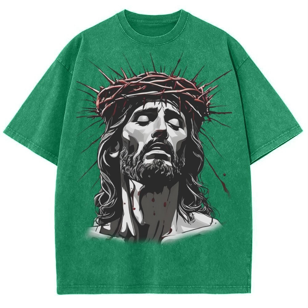 The Way of Forgiveness - Jesus' Guidance Snowflake Vintage Washed T-Shirt