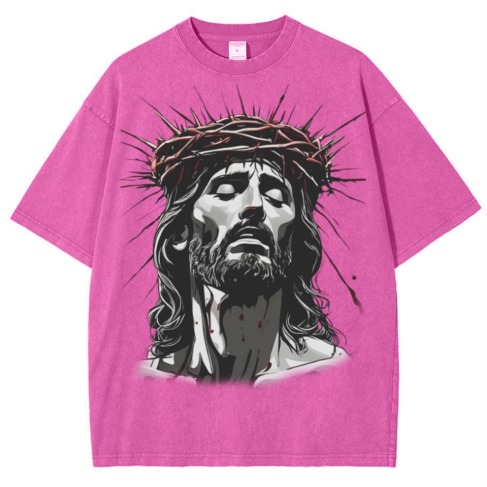 The Way of Forgiveness - Jesus' Guidance Snowflake Vintage Washed T-Shirt