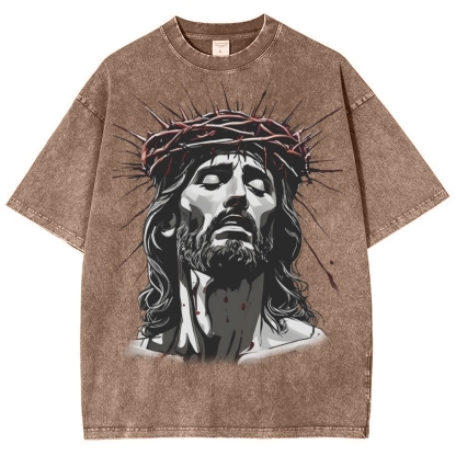 The Way of Forgiveness - Jesus' Guidance Snowflake Vintage Washed T-Shirt
