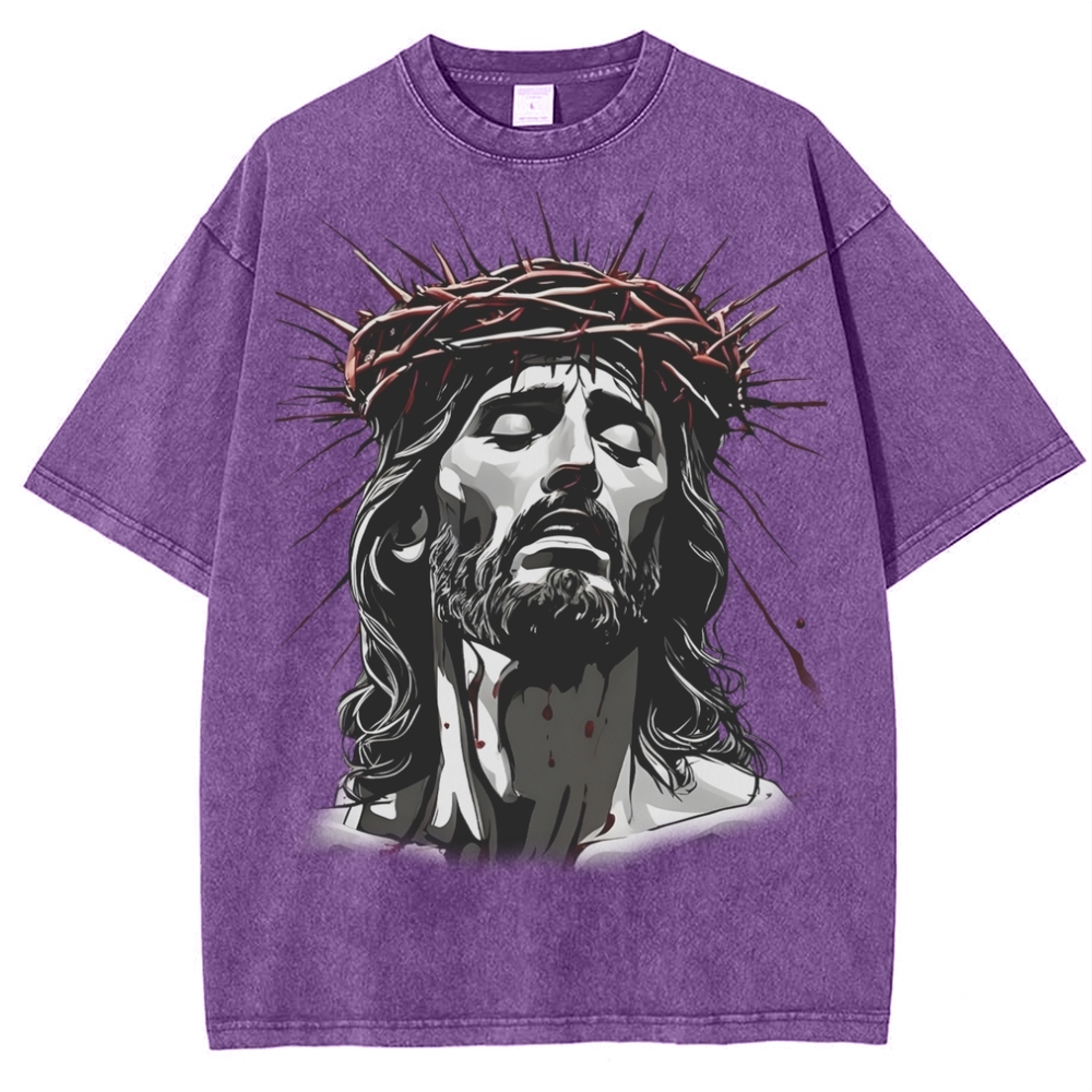 The Way of Forgiveness - Jesus' Guidance Snowflake Vintage Washed T-Shirt