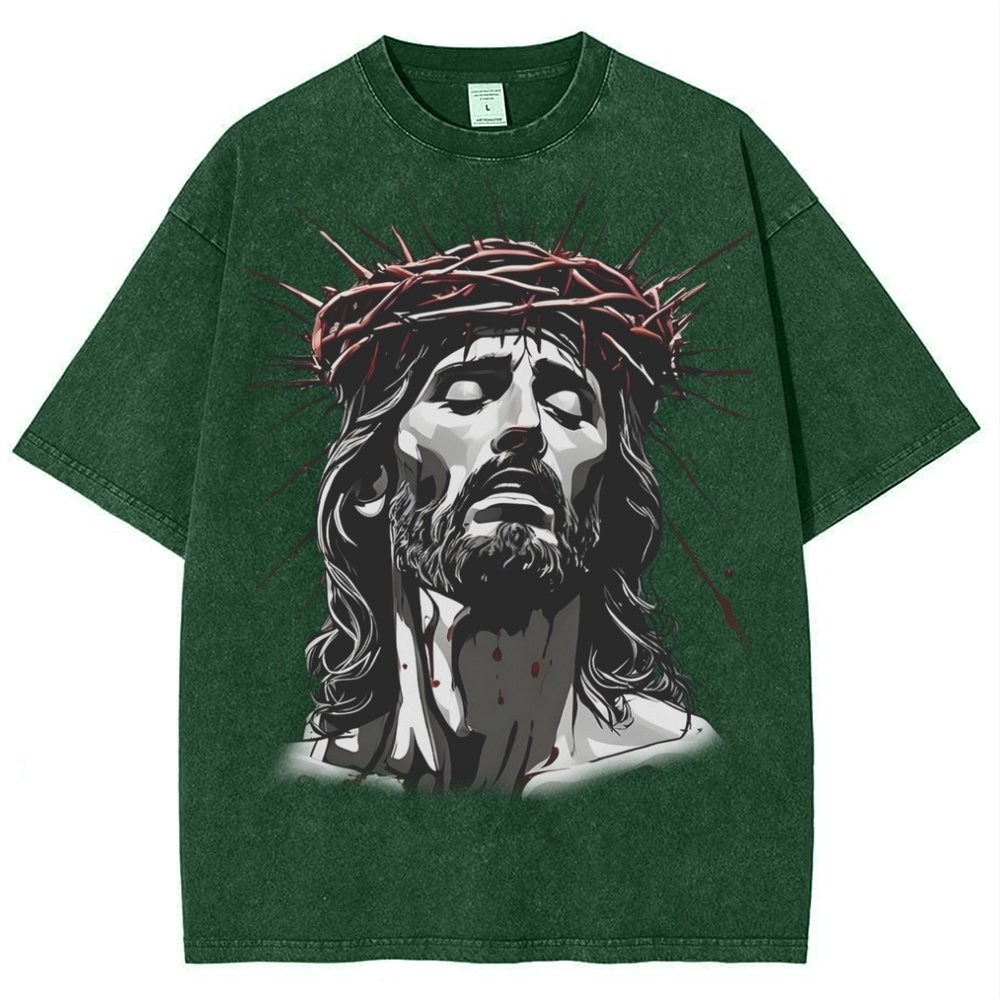 The Way of Forgiveness - Jesus' Guidance Snowflake Vintage Washed T-Shirt