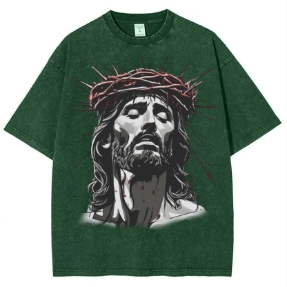 The Way of Forgiveness - Jesus' Guidance Snowflake Vintage Washed T-Shirt