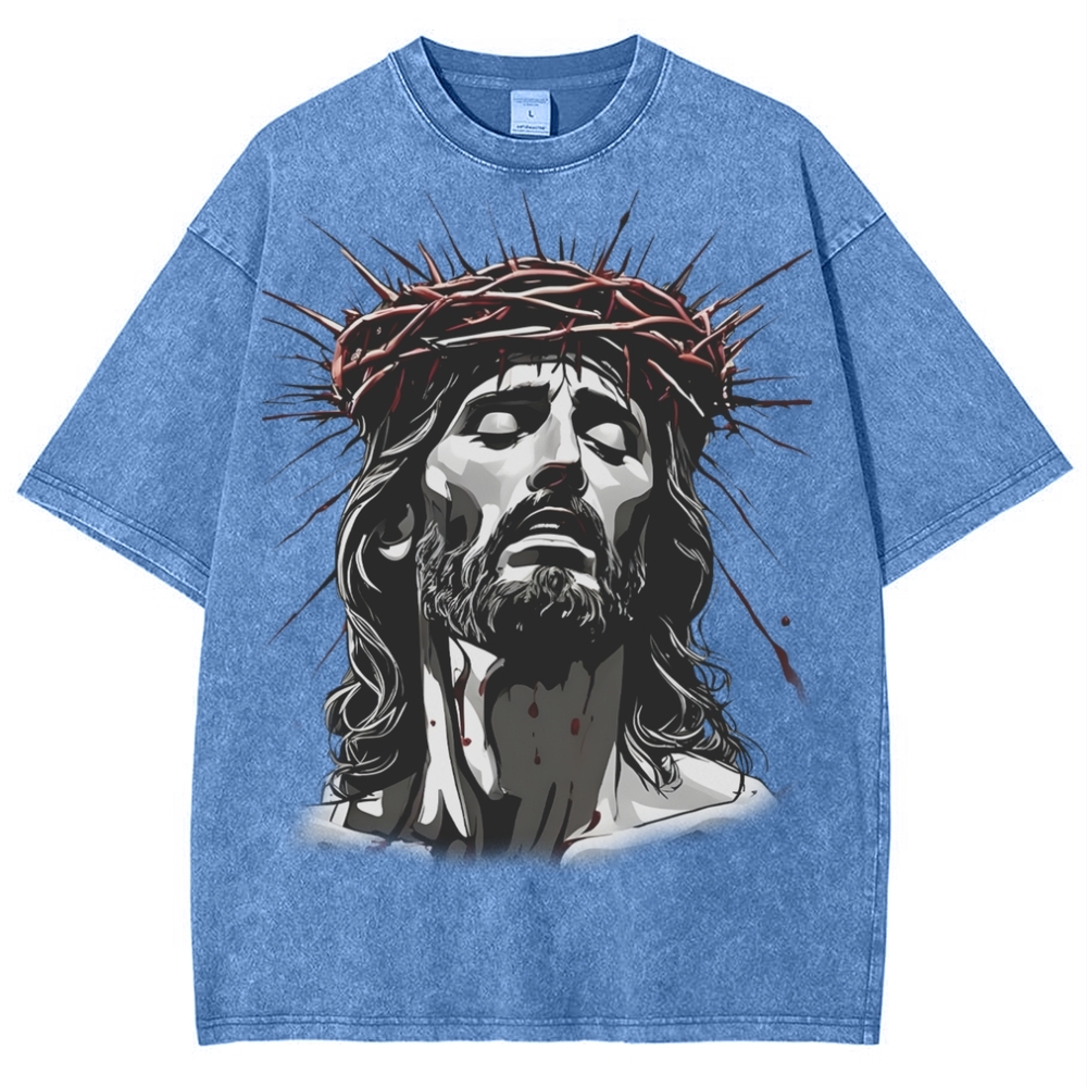 The Way of Forgiveness - Jesus' Guidance Snowflake Vintage Washed T-Shirt