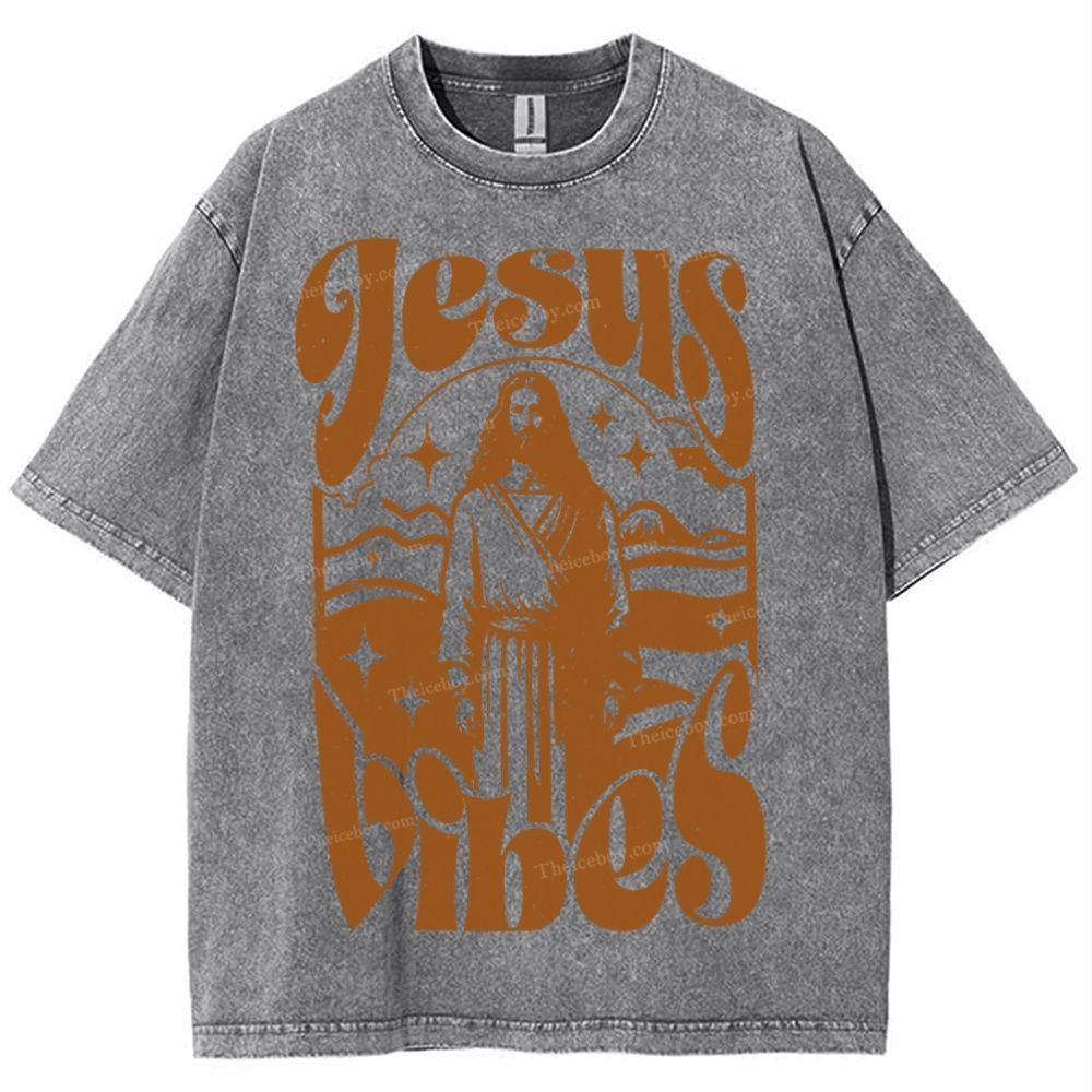 Jesus Snowflake Vintage Washed T-Shirt