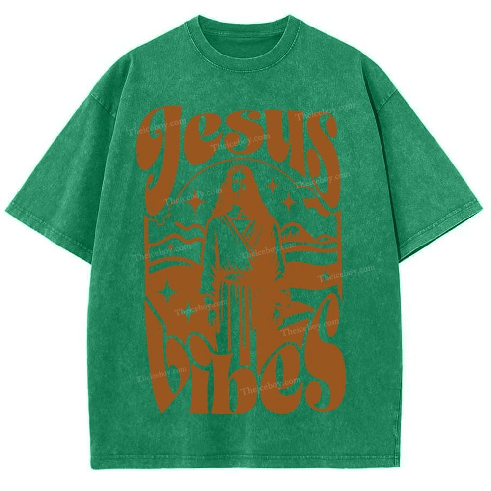 Jesus Snowflake Vintage Washed T-Shirt