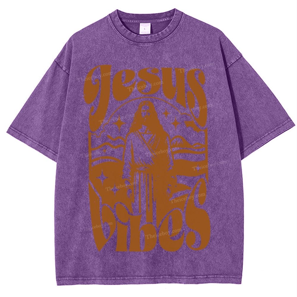 Jesus Snowflake Vintage Washed T-Shirt