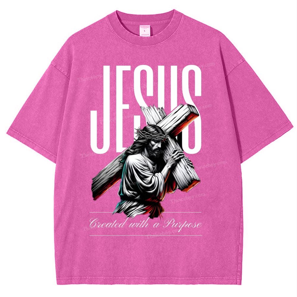 Jesus Snowflake Vintage Washed T-Shirt