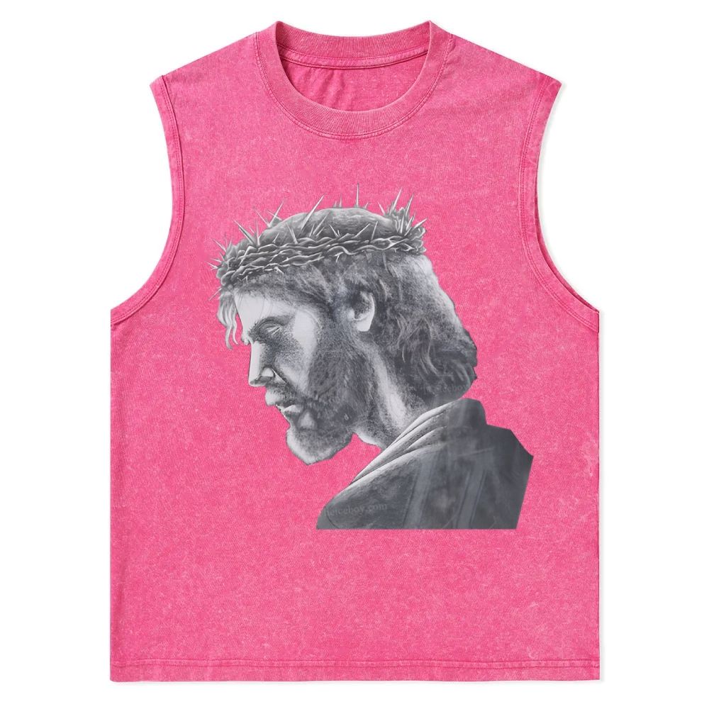 Jesus Christian Snowflake Washed Vest