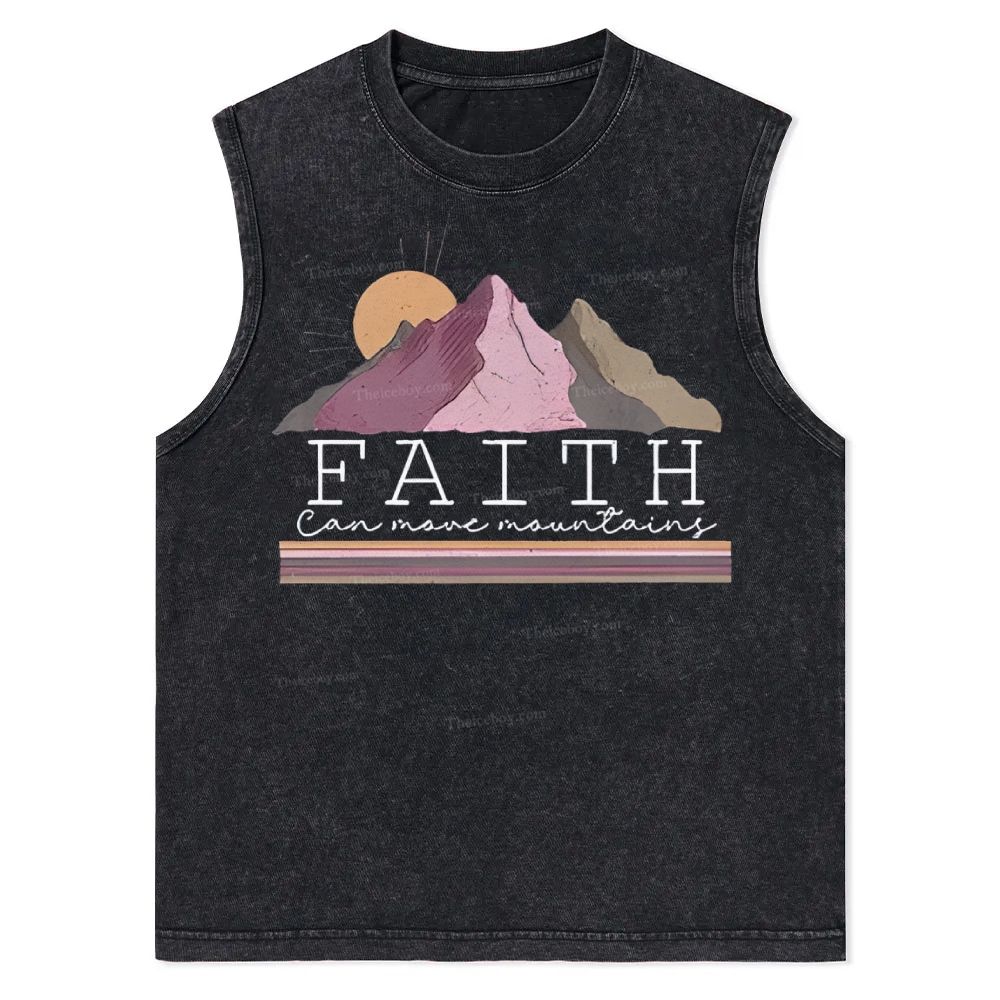 Faith Christian Snowflake Washed Vest