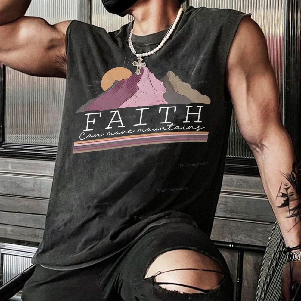 Faith Christian Snowflake Washed Vest