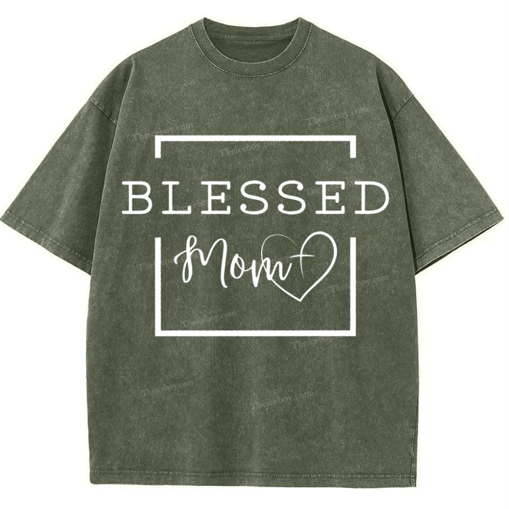 Blessings to Mom Mother's Day Christ Washed T-Shirt