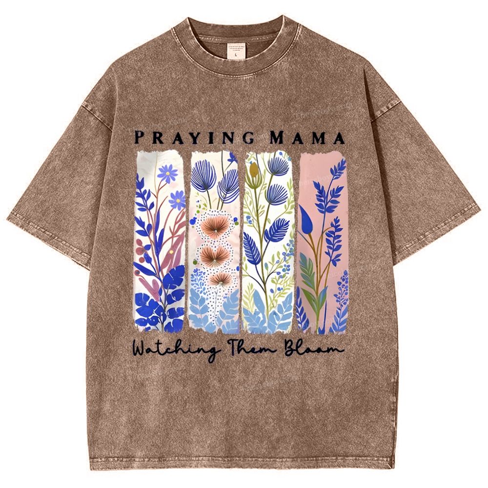 Praying Mama Mother's Day Christ Washed T-Shirt