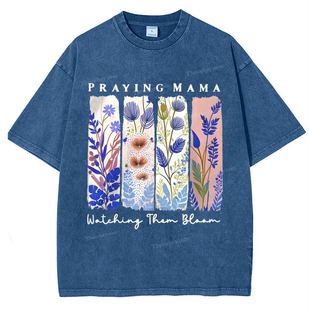 Praying Mama Mother's Day Christ Washed T-Shirt