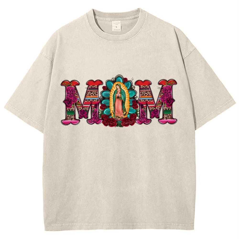 MOM Mother's Day Christ Washed T-Shirt