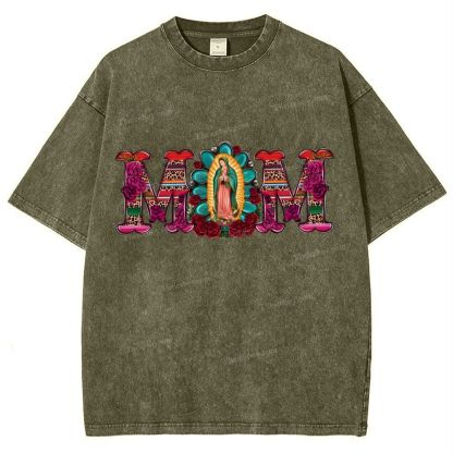 MOM Mother's Day Christ Washed T-Shirt
