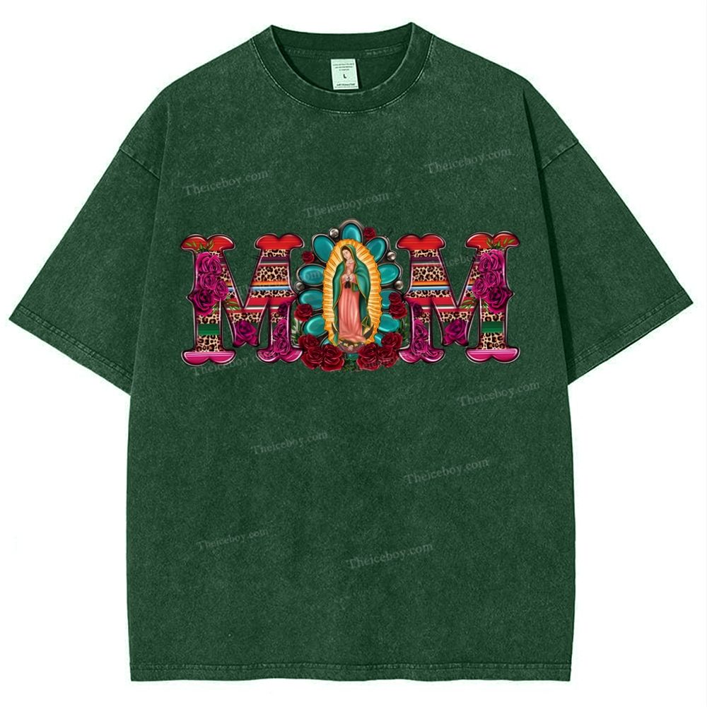 MOM Mother's Day Christ Washed T-Shirt