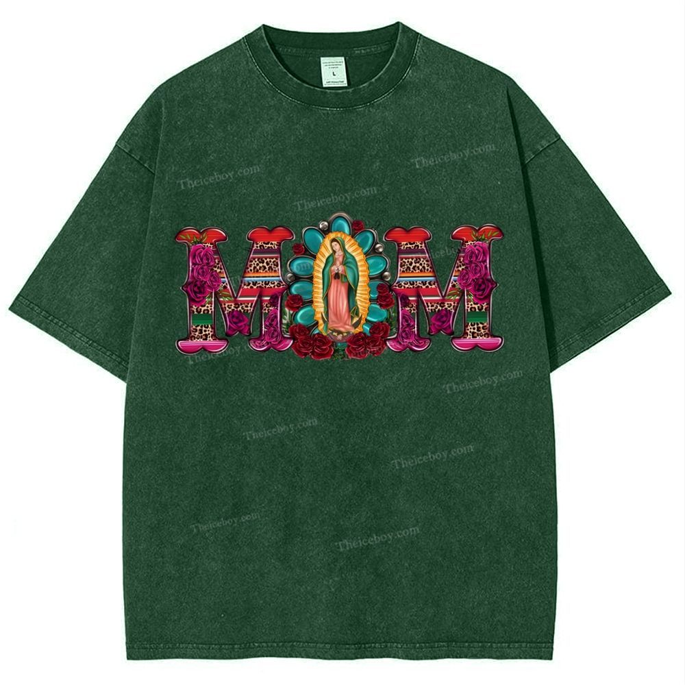 MOM Mother's Day Christ Washed T-Shirt