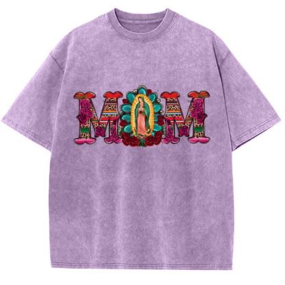 MOM Mother's Day Christ Washed T-Shirt