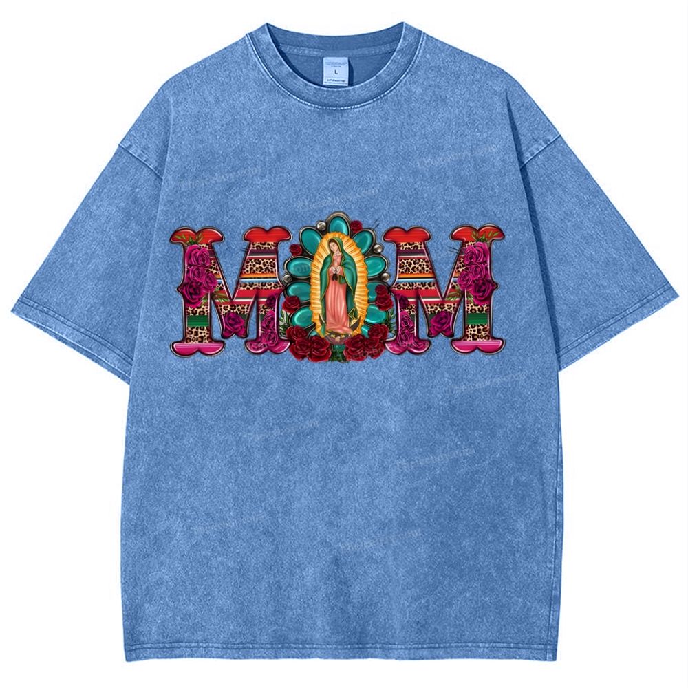 MOM Mother's Day Christ Washed T-Shirt
