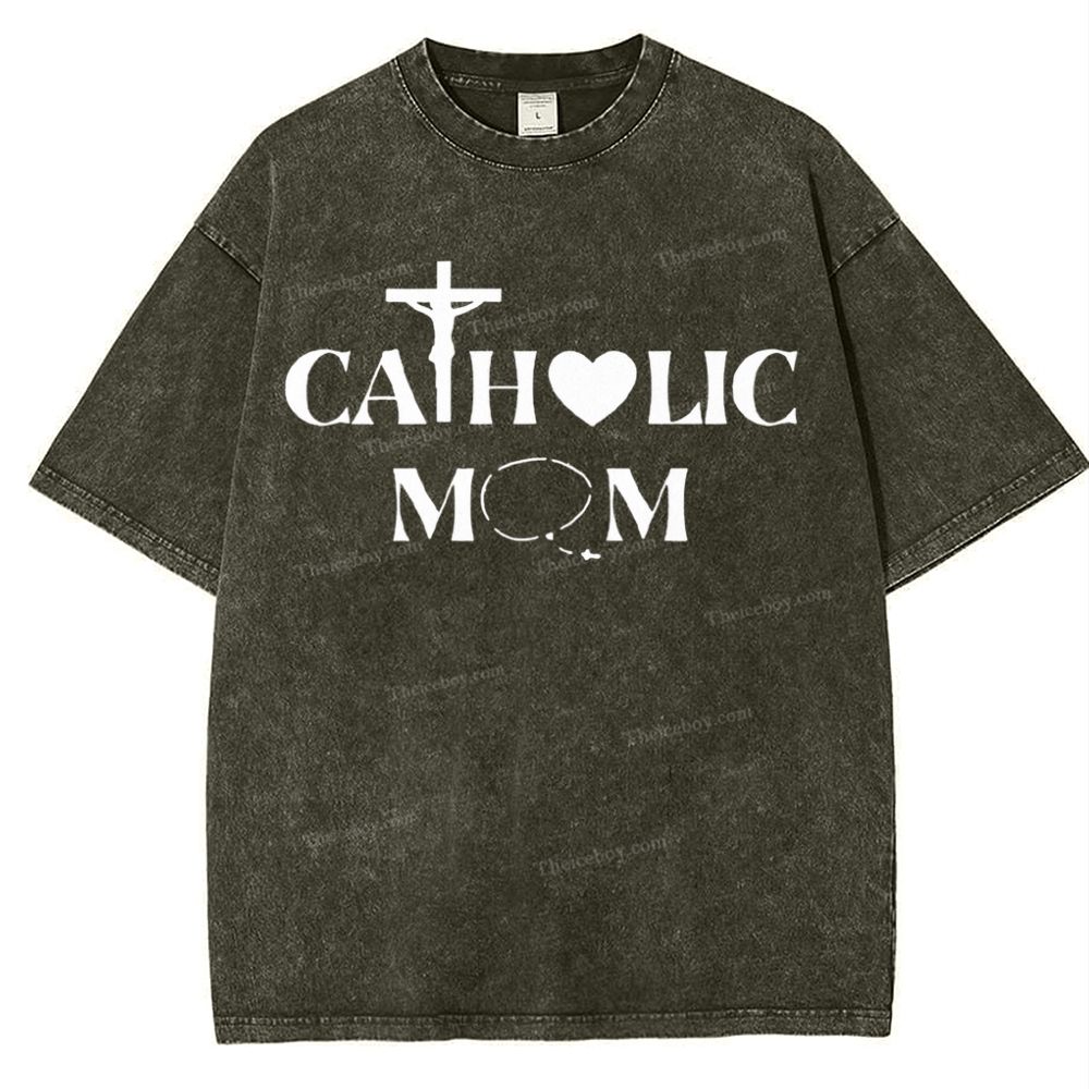 Catholic Mom Mother's Day Christ Washed T-Shirt