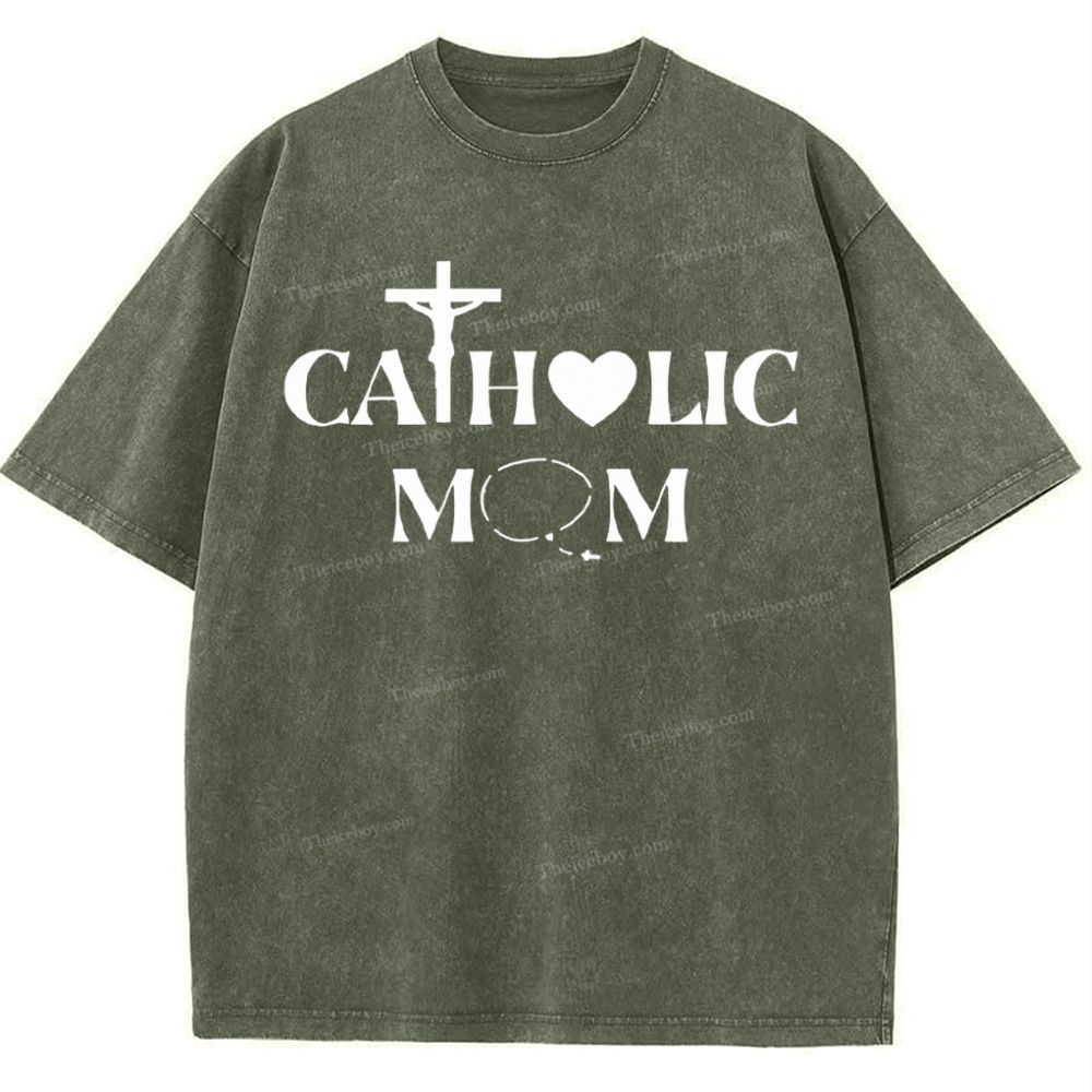 Catholic Mom Mother's Day Christ Washed T-Shirt