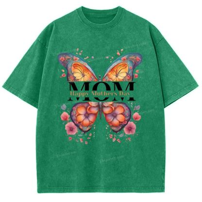 Mom Happy Mothers Day Mother's Day Christ Washed T-Shirt