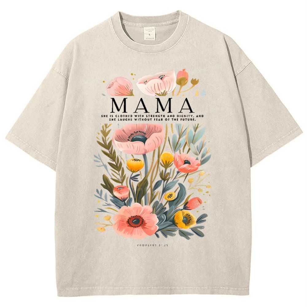 MOM Mother's Day Christ Washed T-Shirt