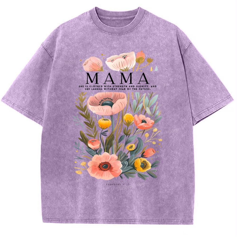 MOM Mother's Day Christ Washed T-Shirt