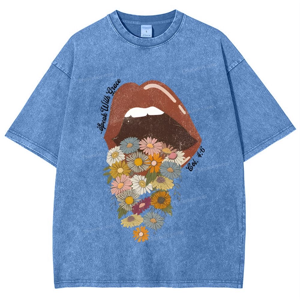 Speak With Grace Mother's Day Christ Washed T-Shirt