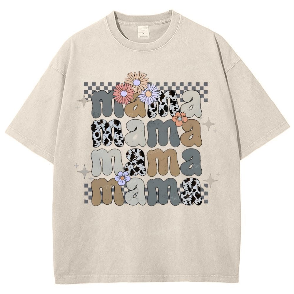 MAMA Mother's Day Christ Washed T-Shirt