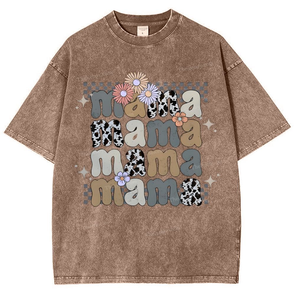 MAMA Mother's Day Christ Washed T-Shirt