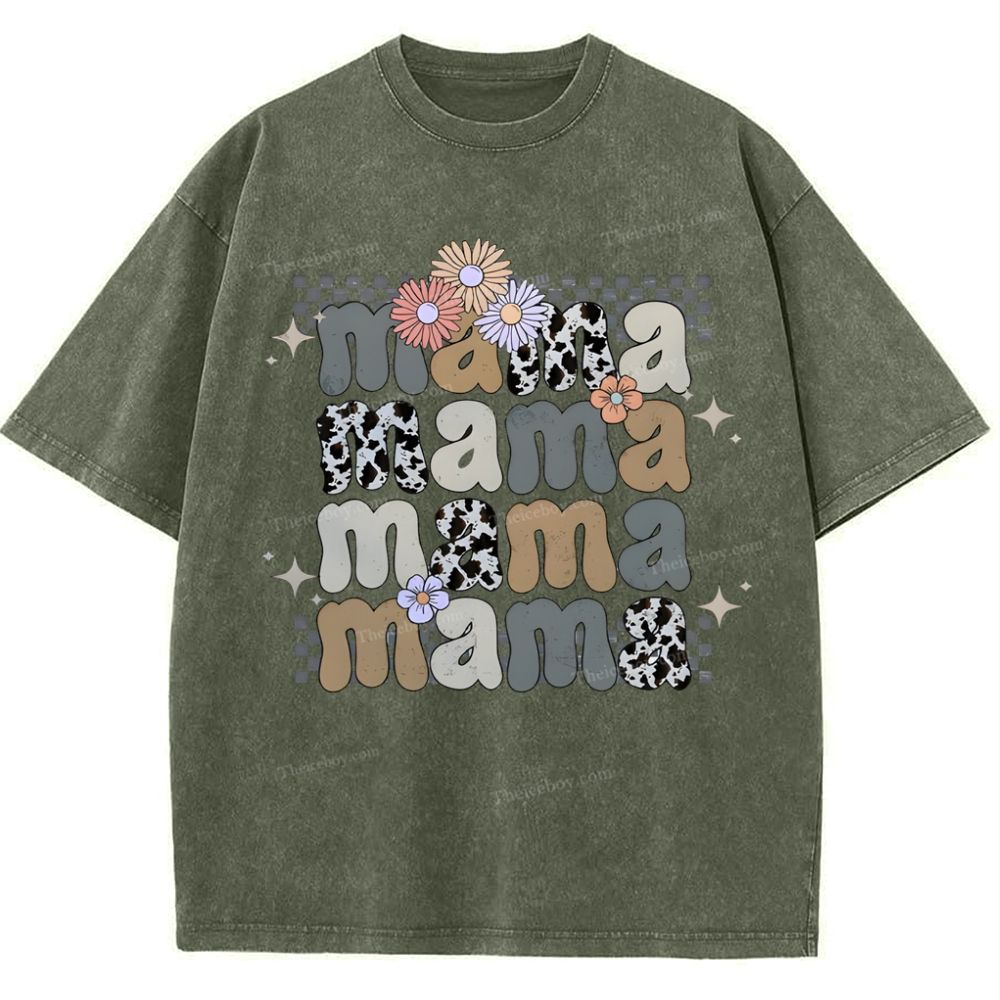 MAMA Mother's Day Christ Washed T-Shirt