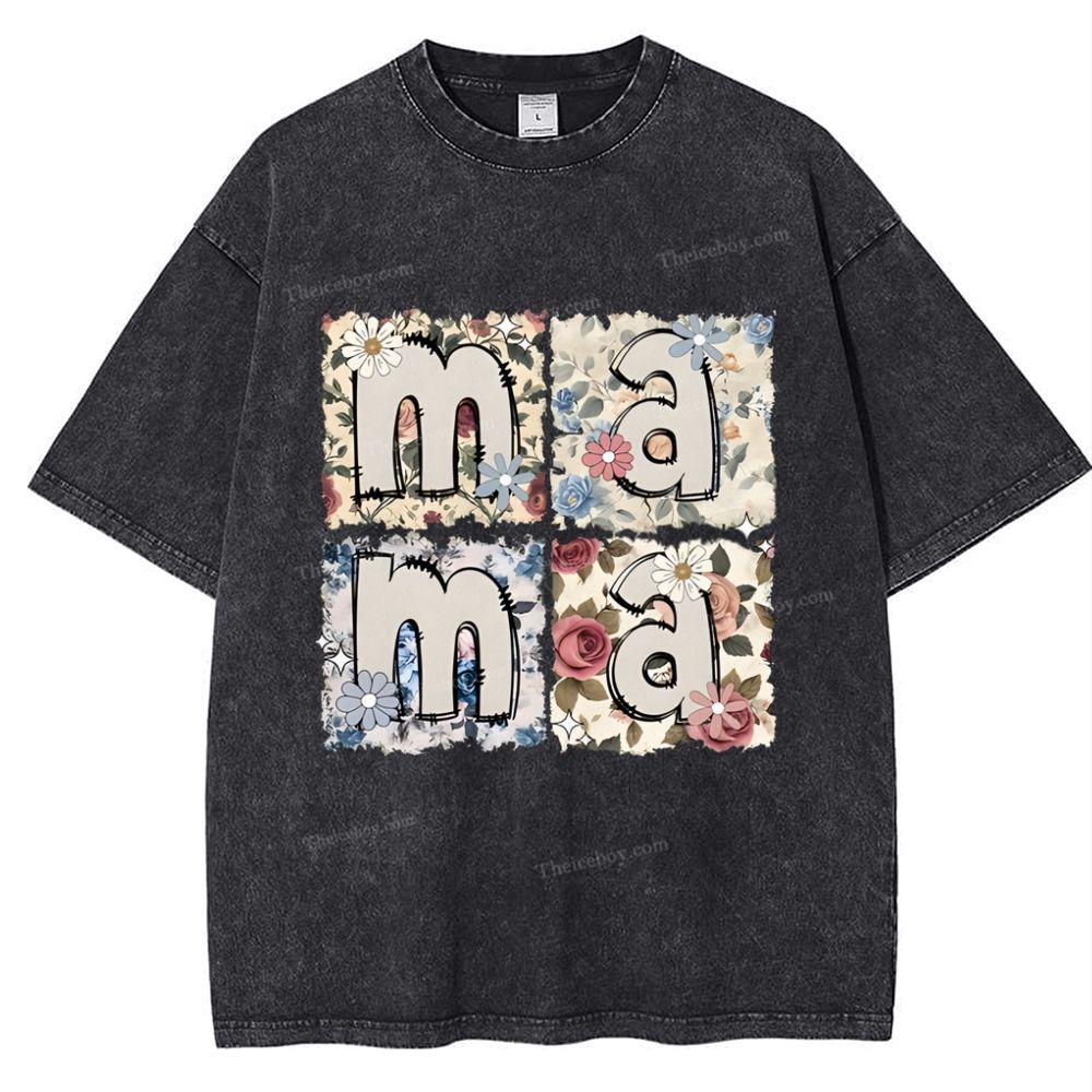 MAMA Mother's Day Christ Washed T-Shirt