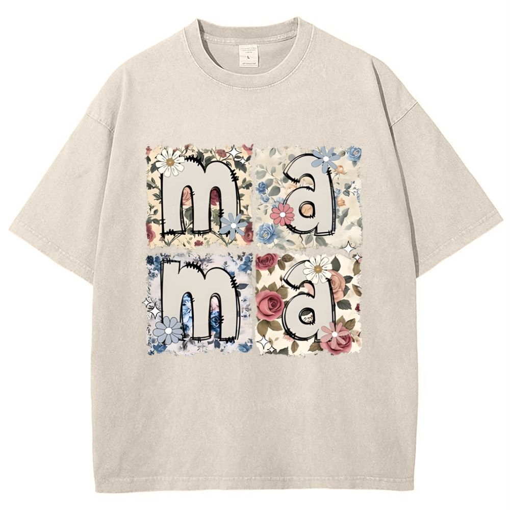 MAMA Mother's Day Christ Washed T-Shirt