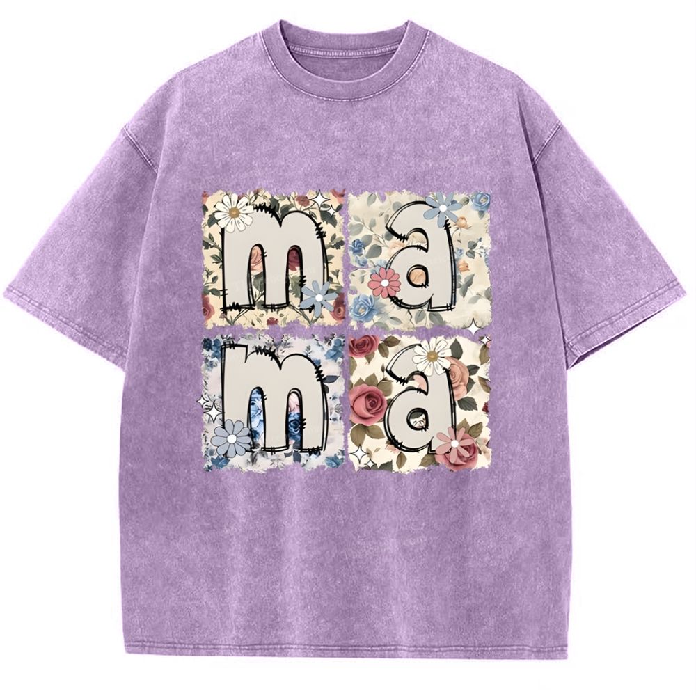 MAMA Mother's Day Christ Washed T-Shirt