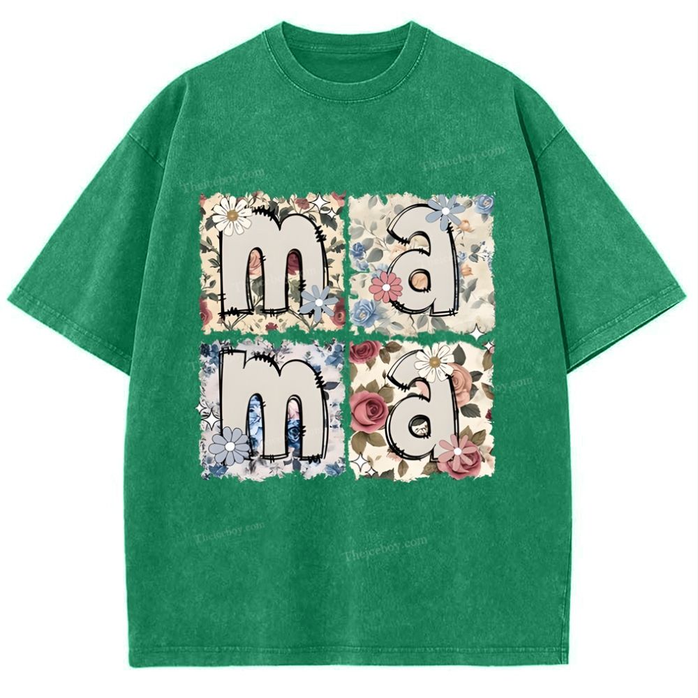 MAMA Mother's Day Christ Washed T-Shirt