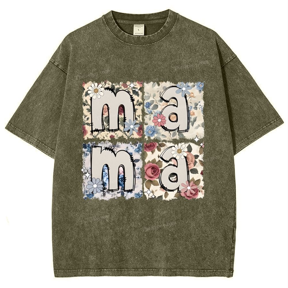 MAMA Mother's Day Christ Washed T-Shirt